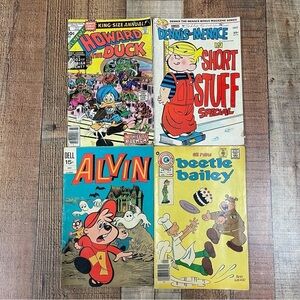 Vintage 60's 70's Dell Marvel Comics Group Charlton Comics Cartoon Comic Bundle